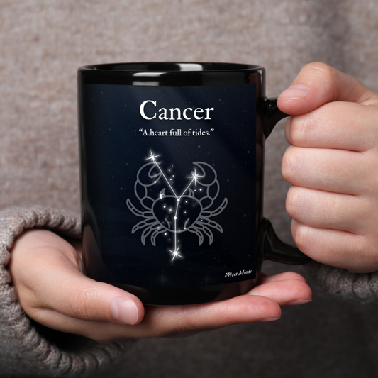 Cancer | Dark Zodiac Constellation Mug