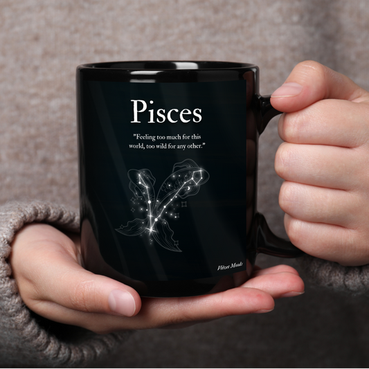 Pisces | Dark Zodiac Constellation Mug