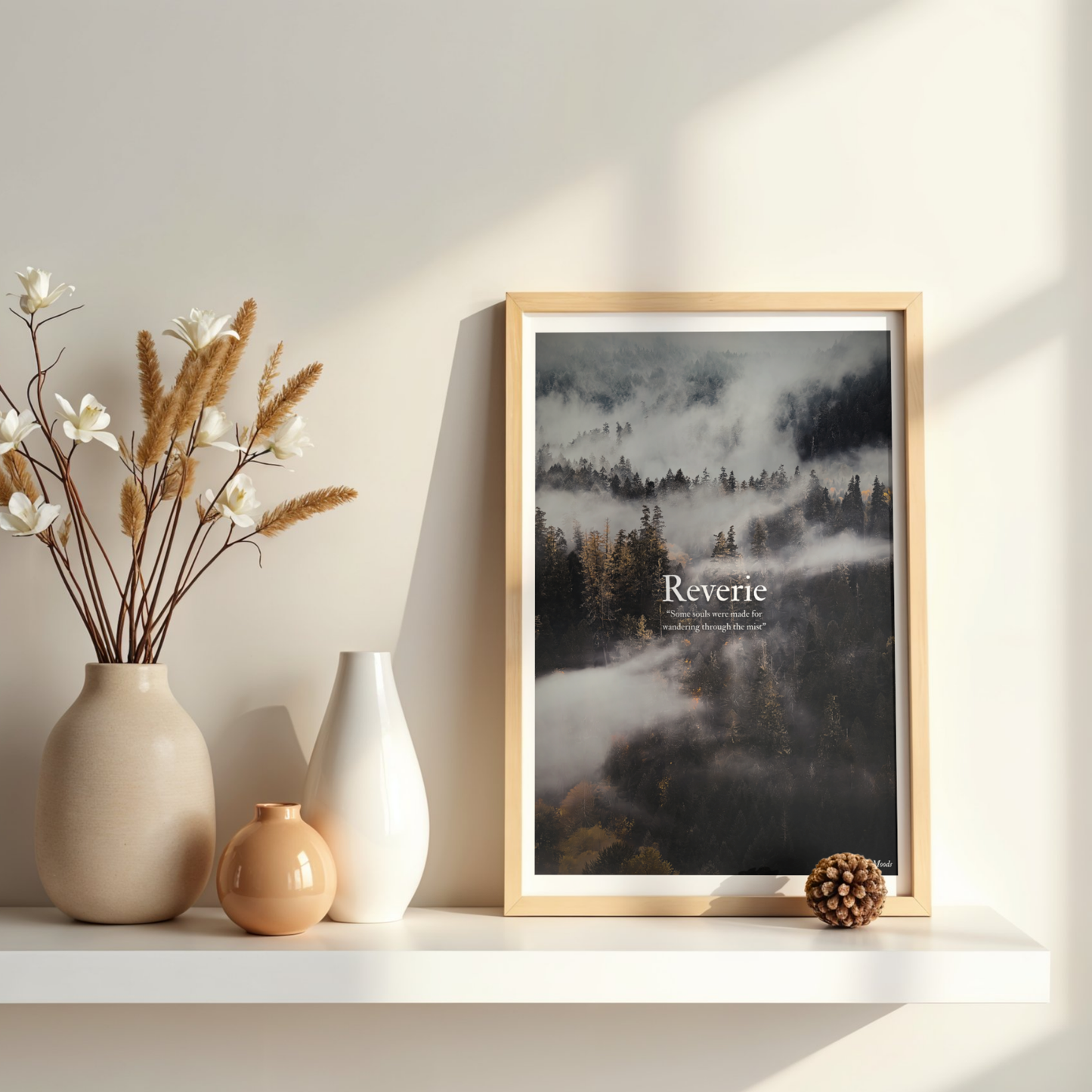 Reverie | Misty Forest Enhanced Premium Framed Poster