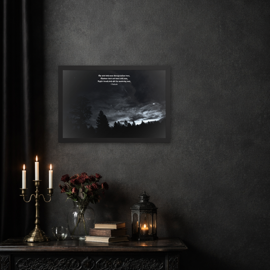 Moody gothic night sky Enhanced Premium Framed Poster