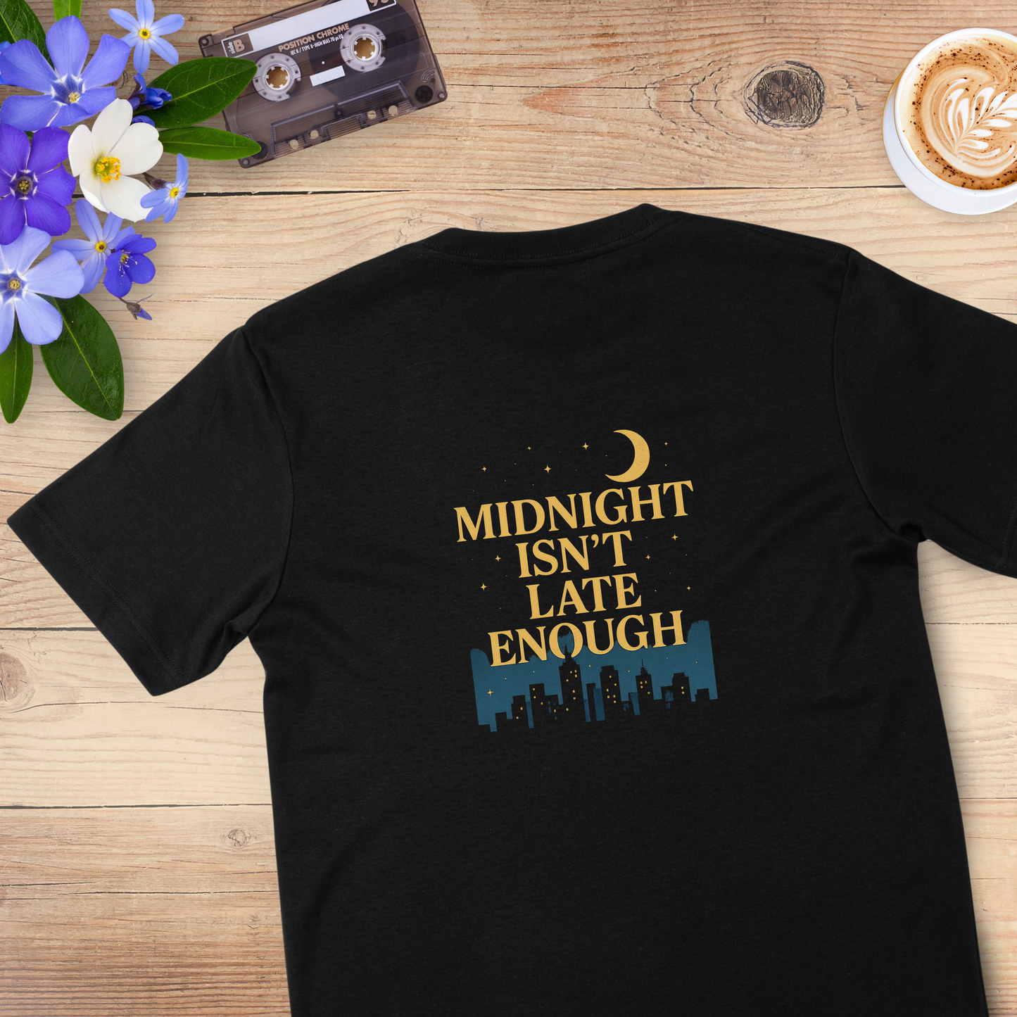 Midnight isn’t late enough Unisex classic tee | For retro lovers