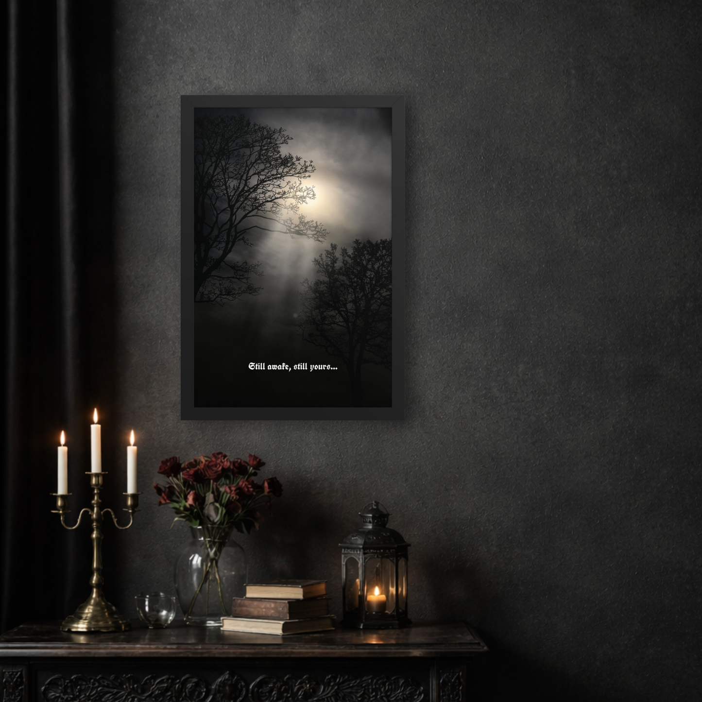 Still Awake, Still Yours | Enhanced Premium Framed poster