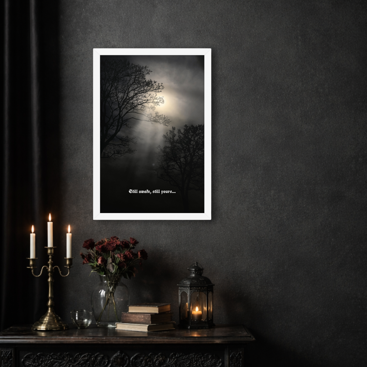 Still Awake, Still Yours | Enhanced Premium Framed poster