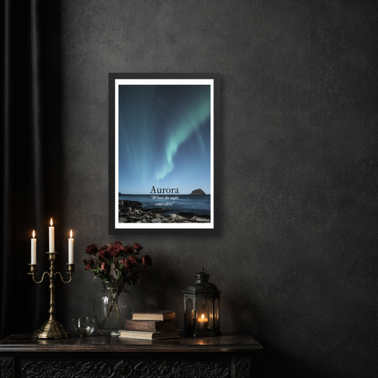 Aurora | Northern Lights Enhanced Premium Framed Poster