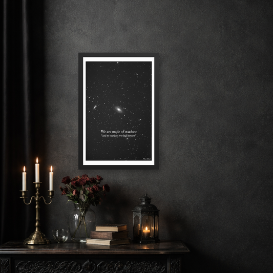We Are Made of Stardust | Enhanced Premium Framed Poster